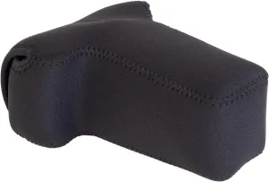 OP/TECH USA Soft Pouch – Compact digital camera case, lightweight accessories pouch, sleek neoprene sleeve for DSLR, perfect for backpacks & travel – durable protection in style D-SLR Zoom Black