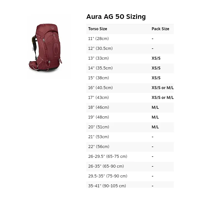 Osprey Womens Aura AG 50L
