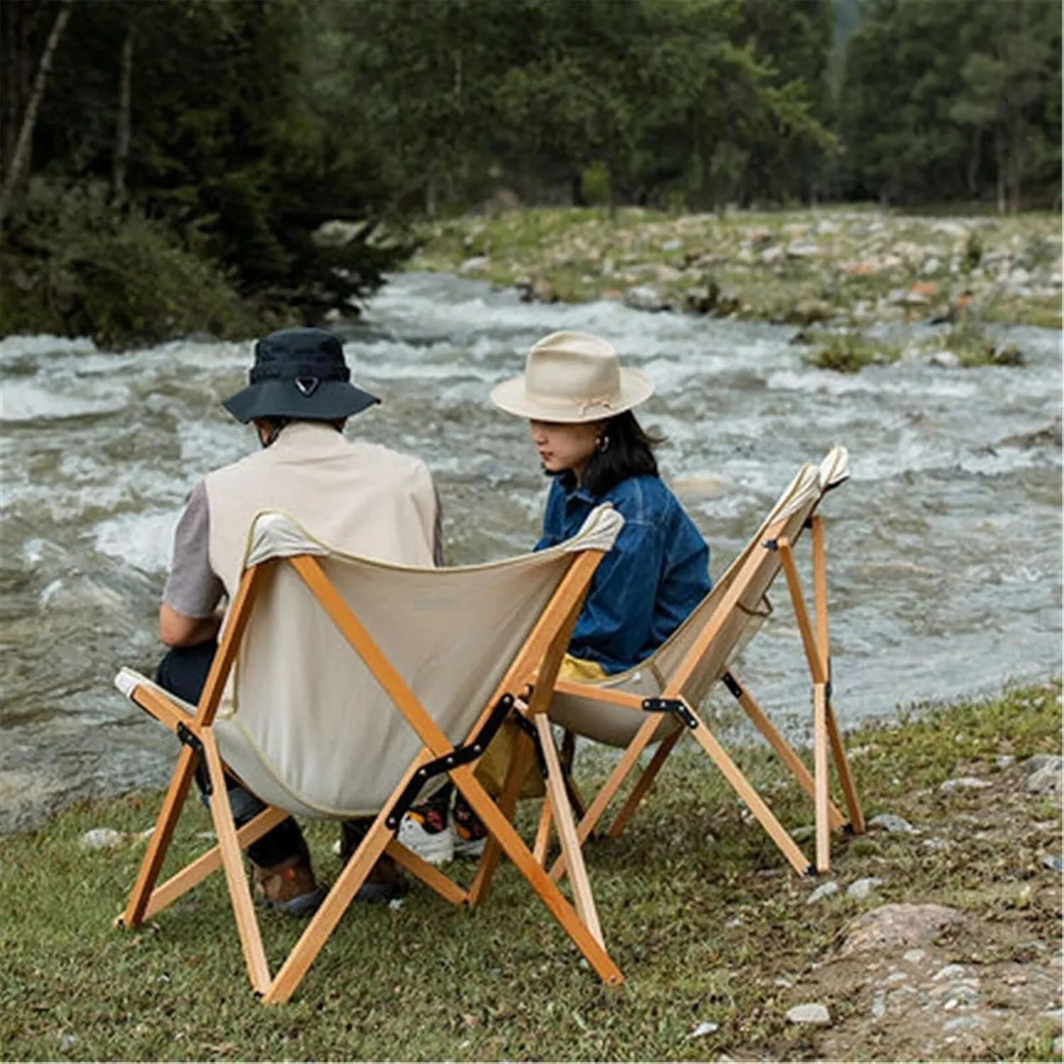 Outdoor Folding Chair Fishing Equipment Camping Small Chair Recliner Stool White foldable outdoor seat for camping portable camping stool ergonomic camping chair canvas camping chair(68X47X51