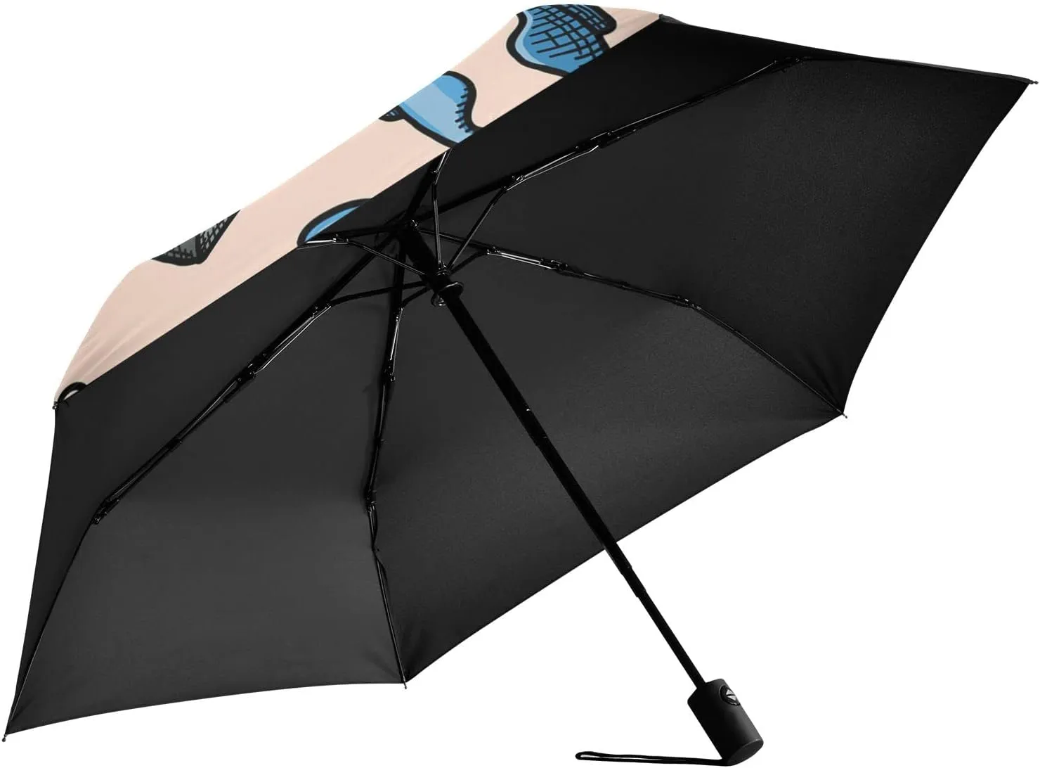 Oyihfvs Automatic Lightweight Folding Umbrella, Auto Open/Close Portable Sun Travel Parasol, Compact Anti-UV Strong Rain Umbrella