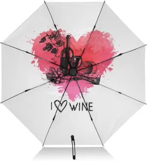 Oyihfvs Automatic Umbrella, Folding Umbrella Reinforced Anti-UV Sun rain Auto Open/Close