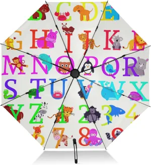 Oyihfvs Automatic Umbrella, Folding Umbrella Reinforced Anti-UV Sun rain Auto Open/Close