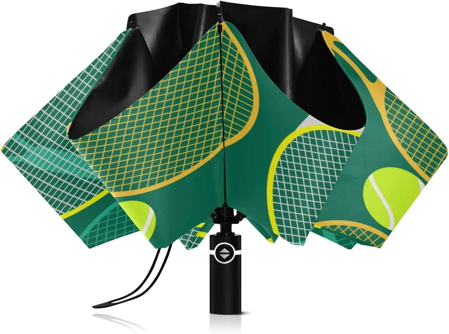 Oyihfvs Automatic Umbrella, Folding Umbrella Reinforced Anti-UV Sun rain Auto Open/Close