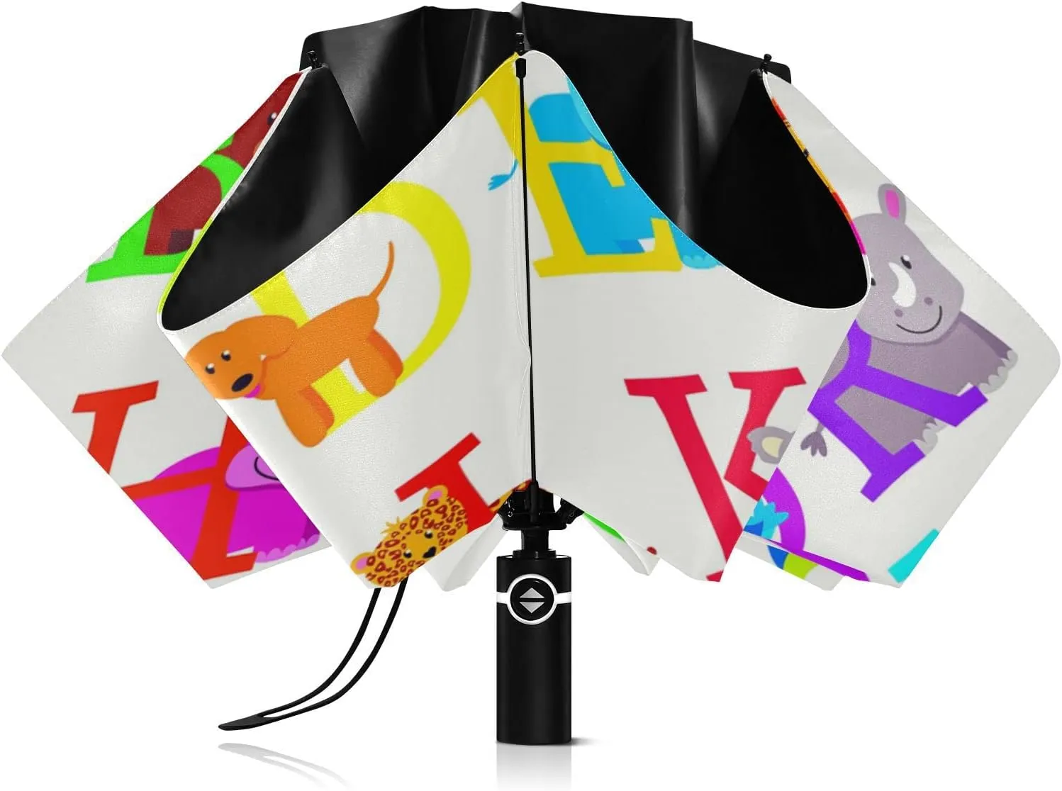 Oyihfvs Automatic Umbrella, Folding Umbrella Reinforced Anti-UV Sun rain Auto Open/Close