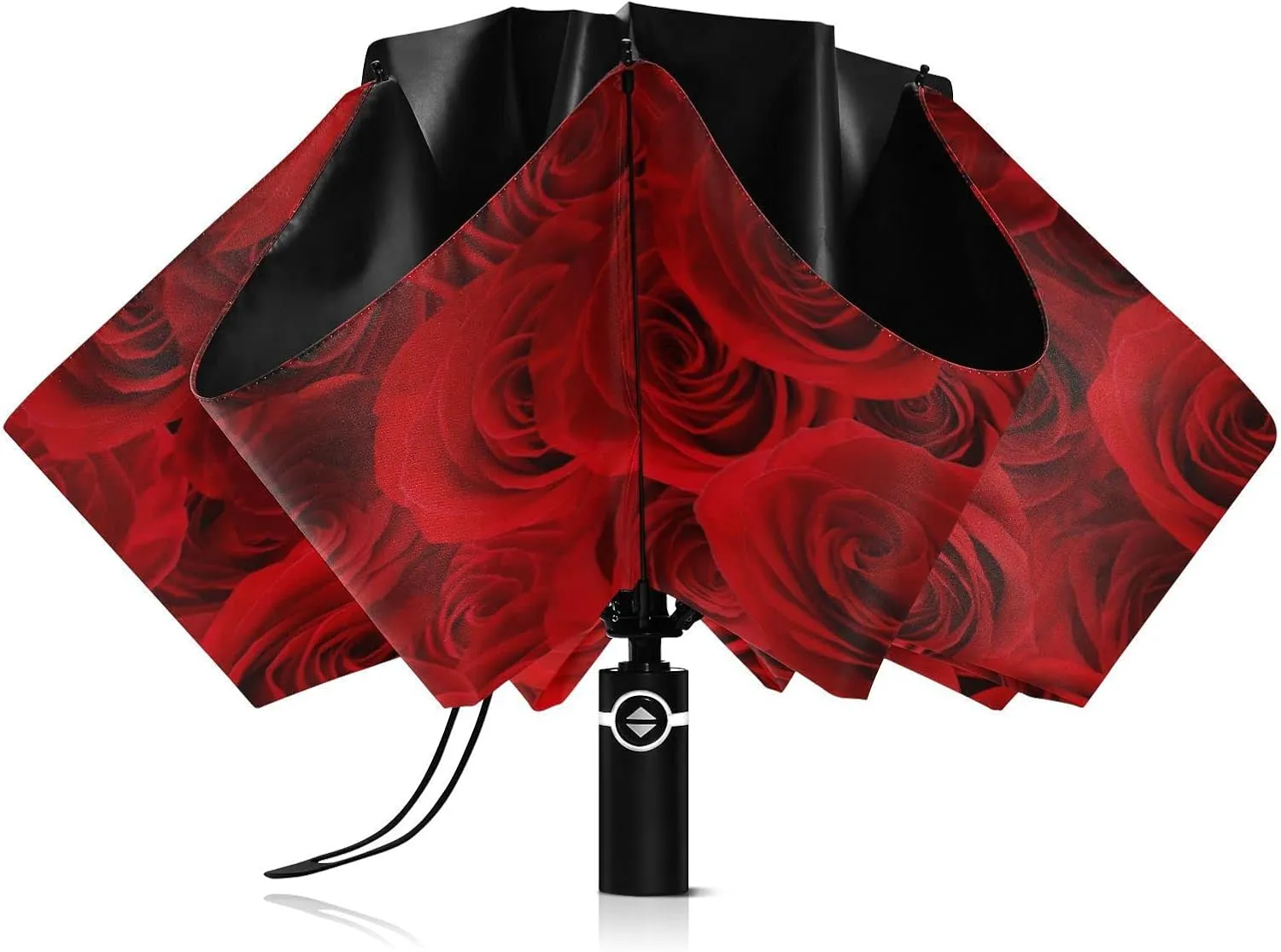 Oyihfvs Automatic Umbrella, Folding Umbrella Reinforced Anti-UV Sun rain Auto Open/Close