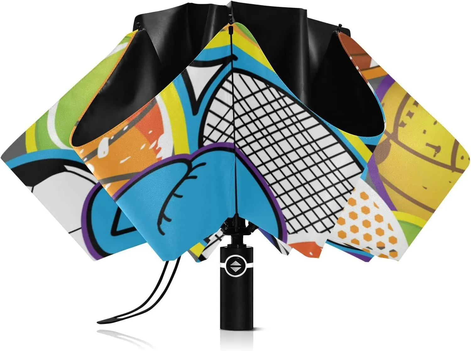 Oyihfvs Automatic Umbrella, Folding Umbrella Reinforced Anti-UV Sun rain Auto Open/Close