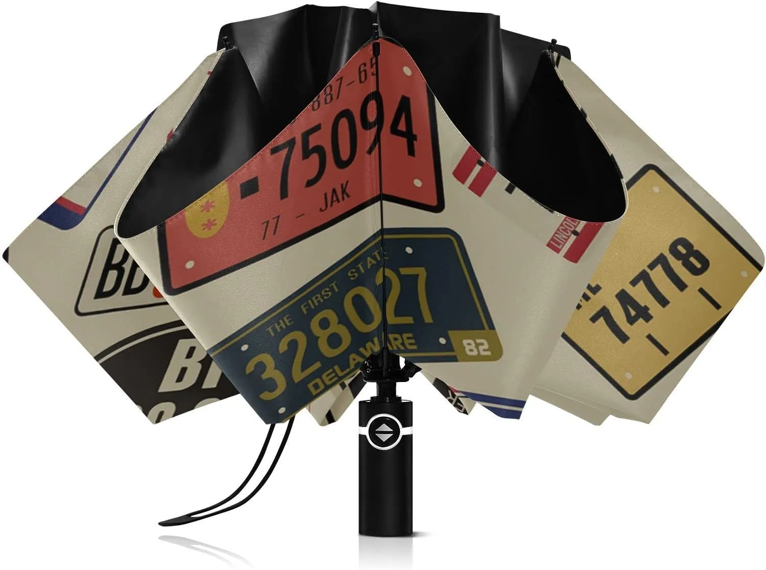 Oyihfvs Automatic Umbrella, Folding Umbrella Reinforced Anti-UV Sun rain Auto Open/Close