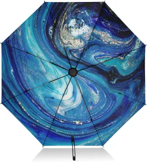 Oyihfvs Automatic Umbrella, Folding Umbrella Reinforced Anti-UV Sun rain Auto Open/Close