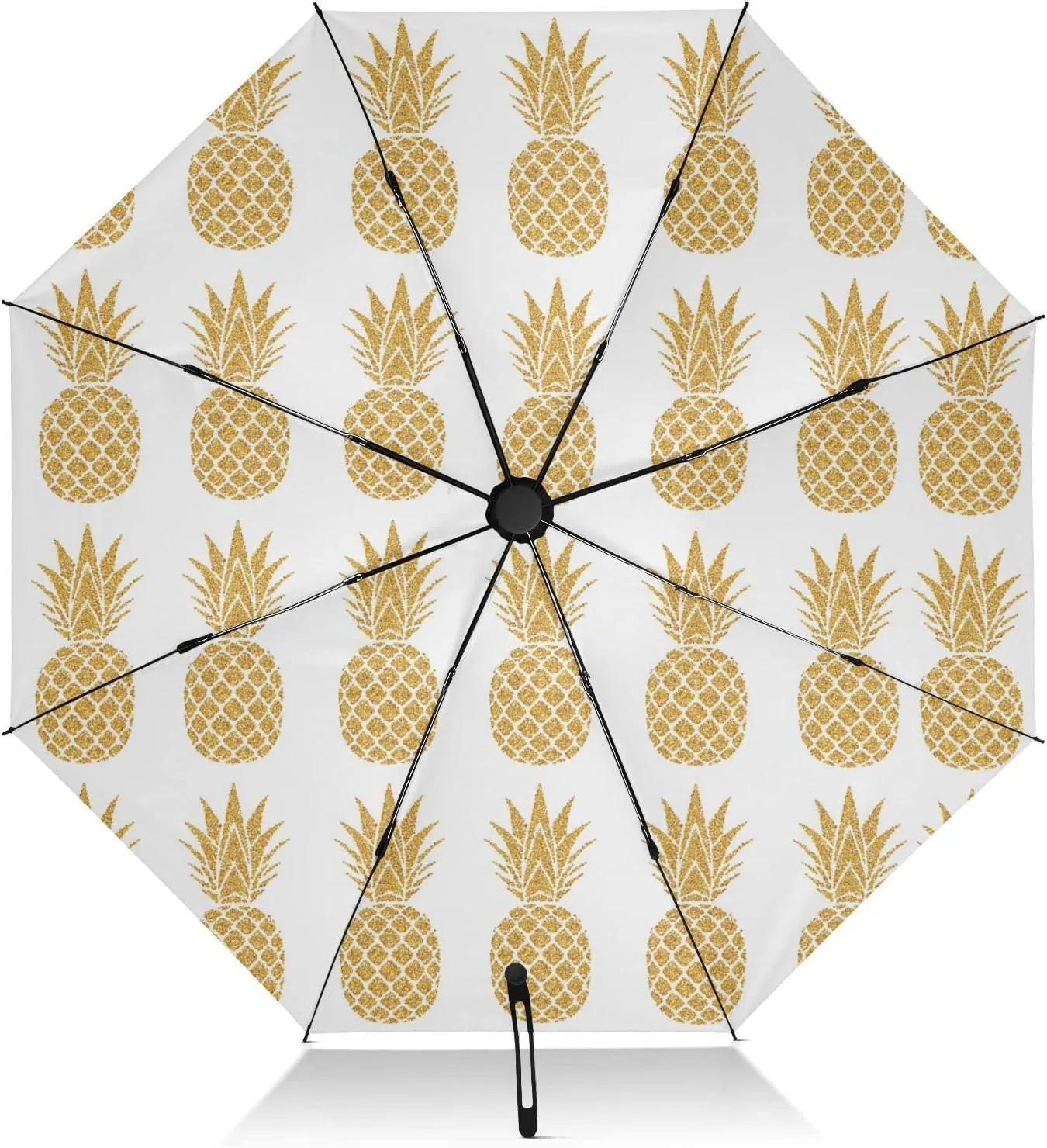 Oyihfvs Automatic Umbrella, Folding Umbrella Reinforced Anti-UV Sun rain Auto Open/Close