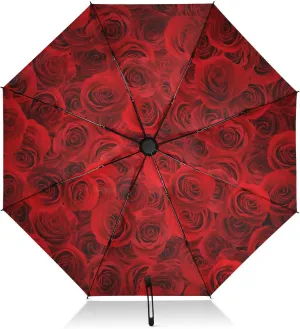 Oyihfvs Automatic Umbrella, Folding Umbrella Reinforced Anti-UV Sun rain Auto Open/Close