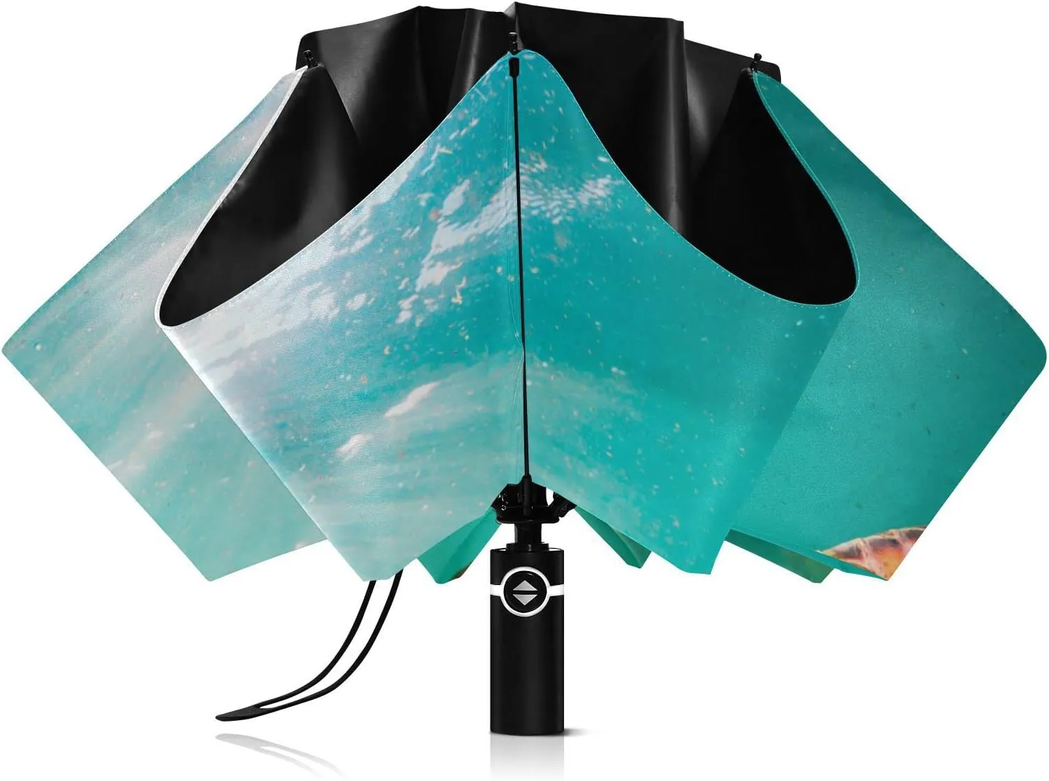 Oyihfvs Automatic Umbrella, Folding Umbrella Reinforced Anti-UV Sun rain Auto Open/Close