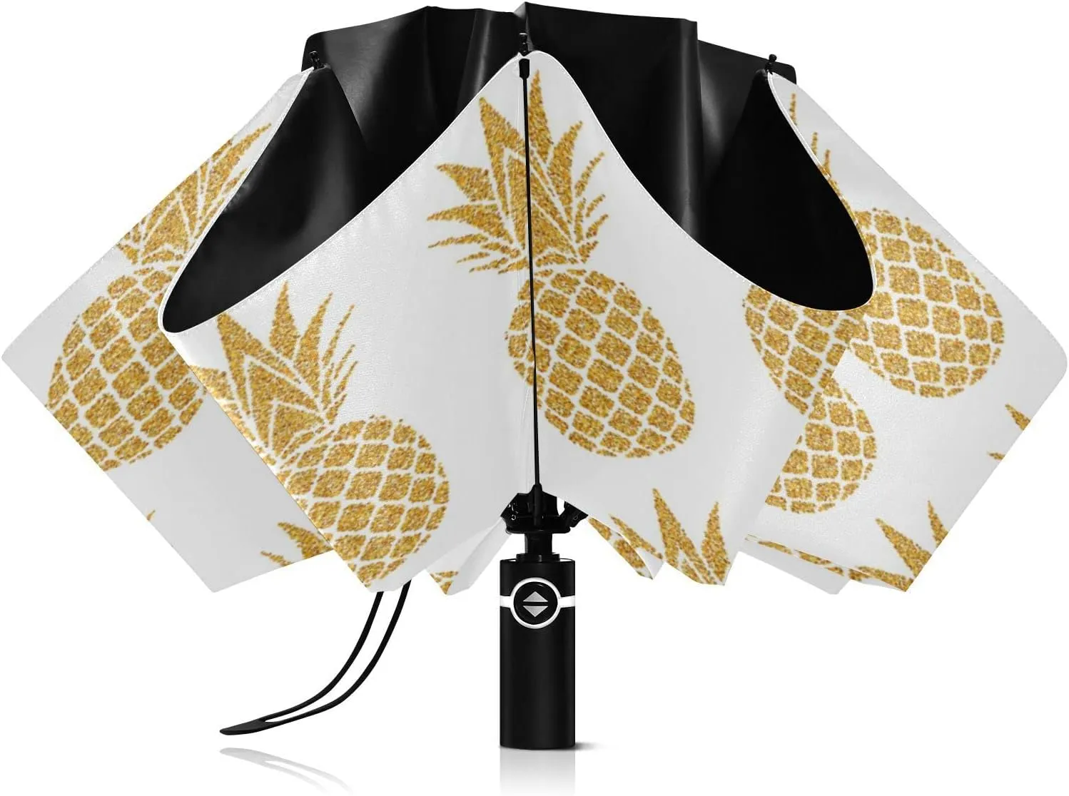 Oyihfvs Automatic Umbrella, Folding Umbrella Reinforced Anti-UV Sun rain Auto Open/Close
