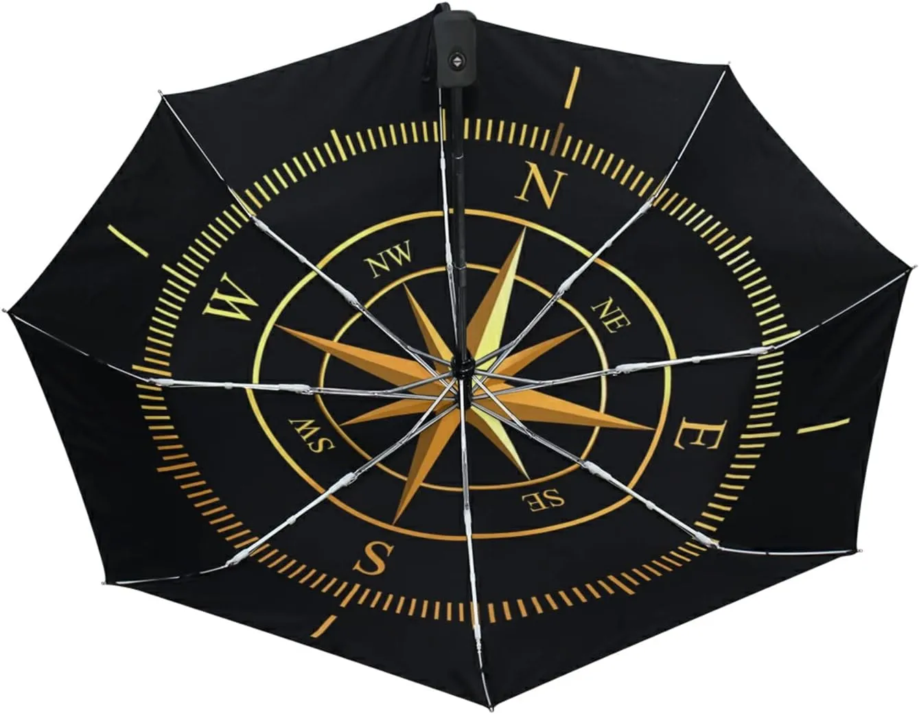 Oyihfvs Automatic Windproof Waterproof Umbrella, Folding Umbrella Reinforced Portable Automatic Compact Anti-UV Sun rain Auto Open/Close