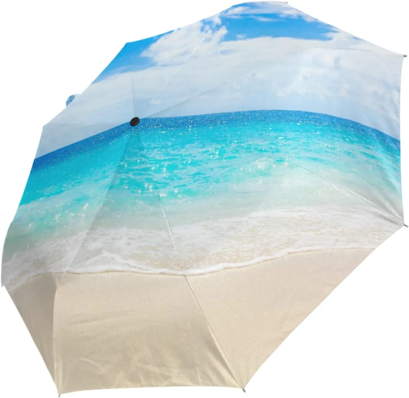 Oyihfvs Automatic Windproof Waterproof Umbrella, Folding Umbrella Reinforced Portable Automatic Compact Anti-UV Sun rain Auto Open/Close