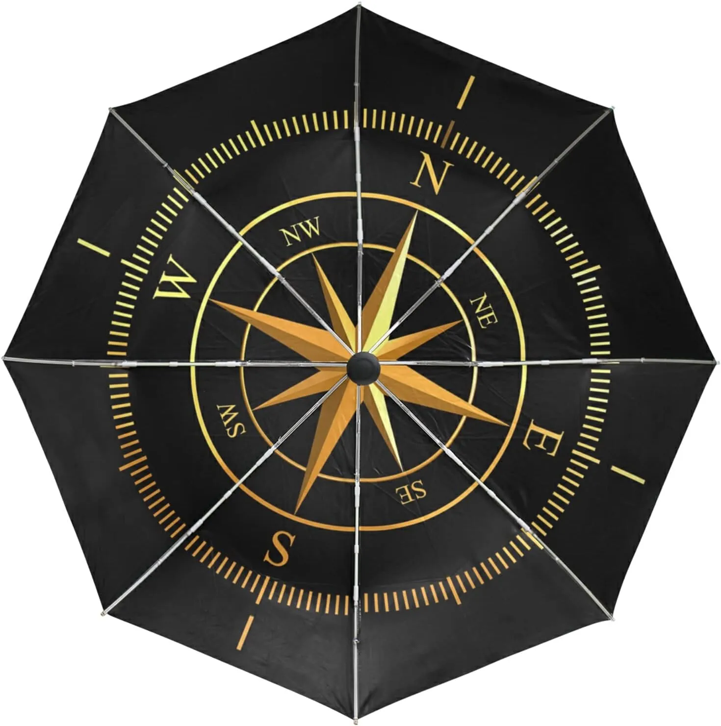 Oyihfvs Automatic Windproof Waterproof Umbrella, Folding Umbrella Reinforced Portable Automatic Compact Anti-UV Sun rain Auto Open/Close