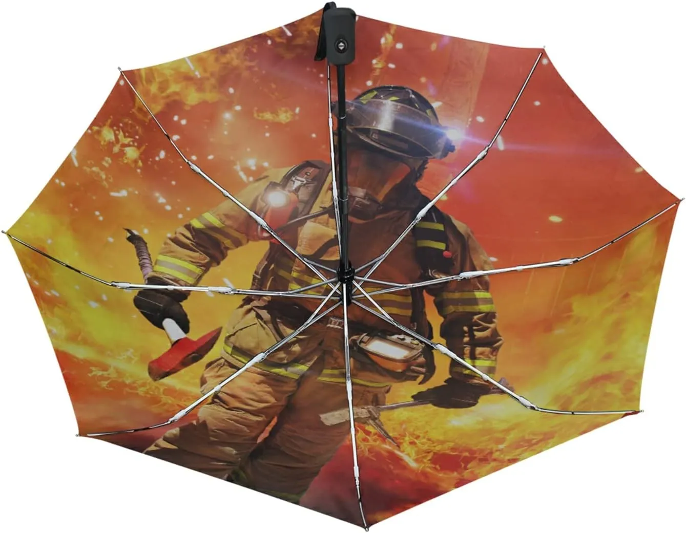 Oyihfvs Automatic Windproof Waterproof Umbrella, Folding Umbrella Reinforced Portable Automatic Compact Anti-UV Sun rain Auto Open/Close