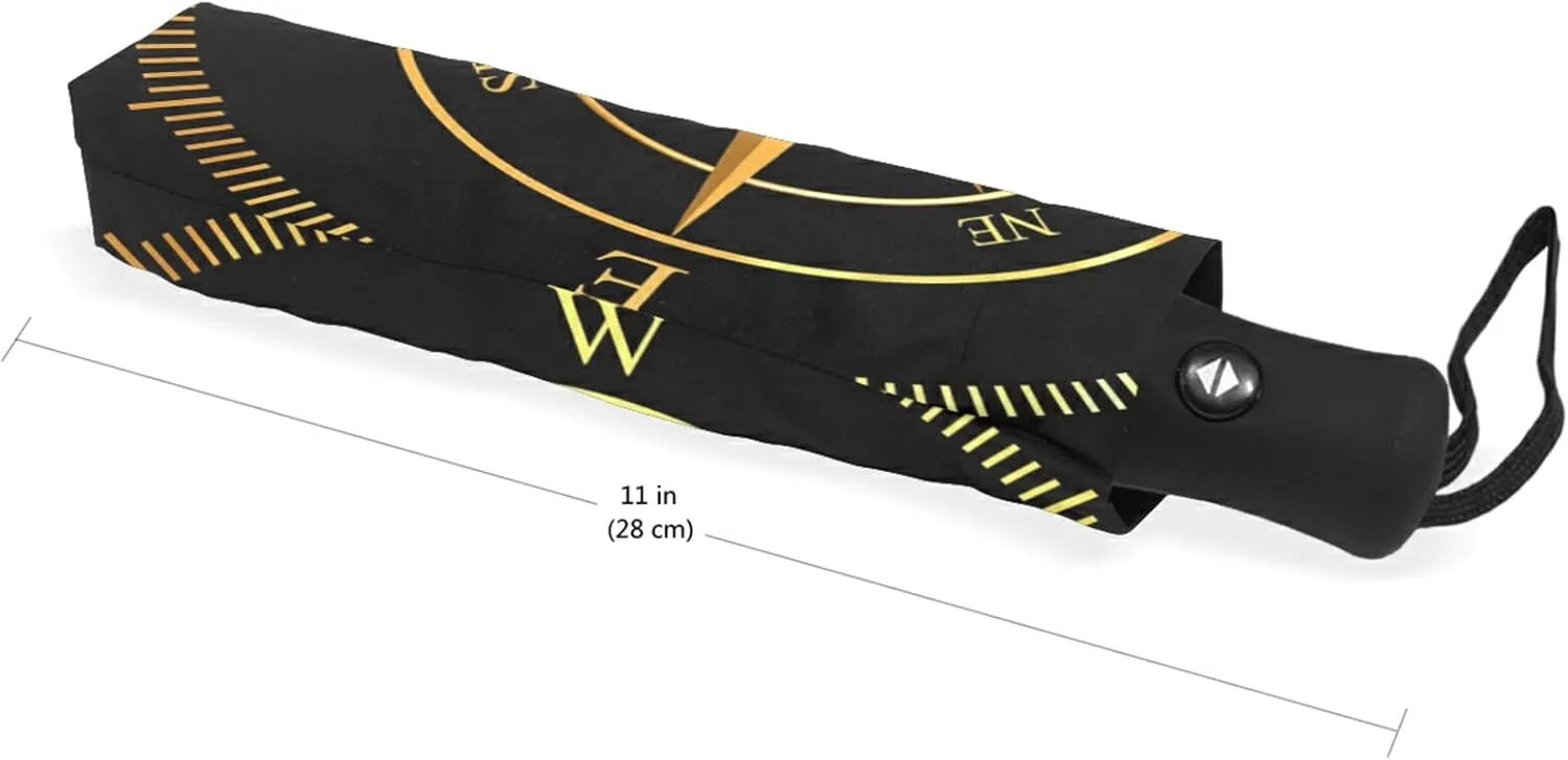 Oyihfvs Automatic Windproof Waterproof Umbrella, Folding Umbrella Reinforced Portable Automatic Compact Anti-UV Sun rain Auto Open/Close