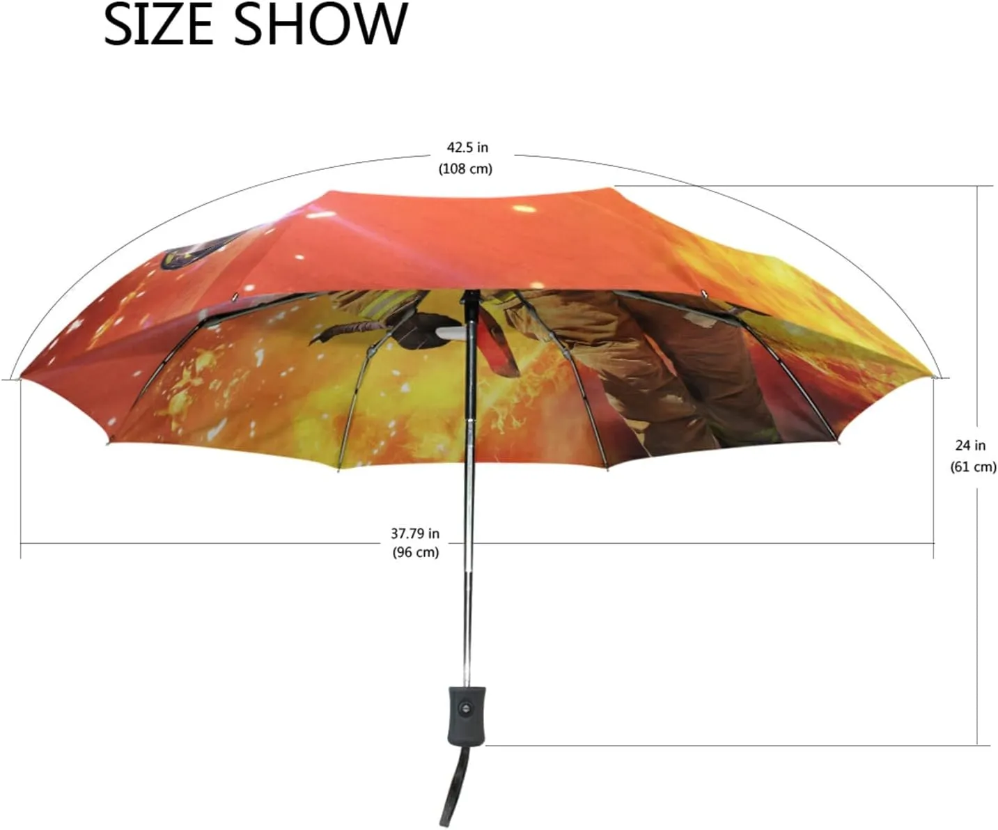 Oyihfvs Automatic Windproof Waterproof Umbrella, Folding Umbrella Reinforced Portable Automatic Compact Anti-UV Sun rain Auto Open/Close