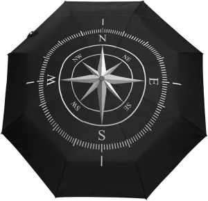 Oyihfvs Automatic Windproof Waterproof Umbrella, Folding Umbrella Reinforced Portable Compact Anti-UV Sun rain Auto Open/Close