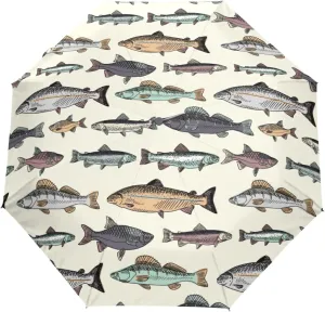 Oyihfvs Automatic Windproof Waterproof Umbrella, Folding Umbrella Reinforced Portable Compact Anti-UV Sun rain Auto Open/Close
