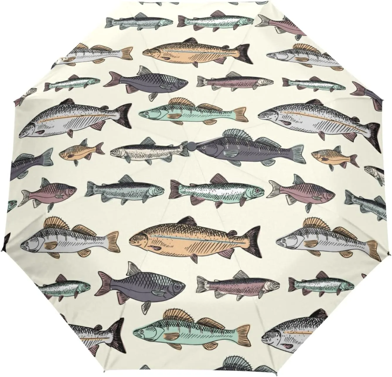 Oyihfvs Automatic Windproof Waterproof Umbrella, Folding Umbrella Reinforced Portable Compact Anti-UV Sun rain Auto Open/Close
