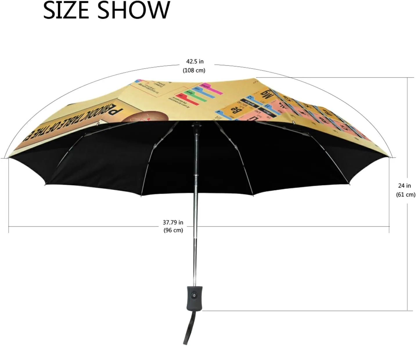 Oyihfvs Automatic Windproof Waterproof Umbrella, Folding Umbrella Reinforced Portable Compact Anti-UV Sun rain Auto Open/Close