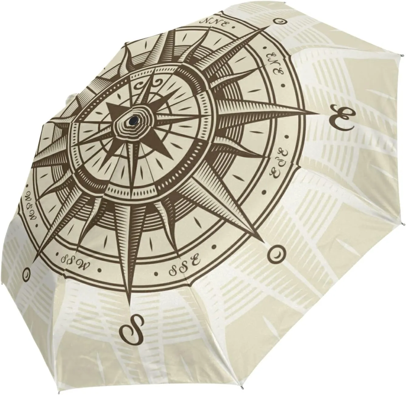 Oyihfvs Automatic Windproof Waterproof Umbrella, Folding Umbrella Reinforced Portable Compact Anti-UV Sun rain Auto Open/Close