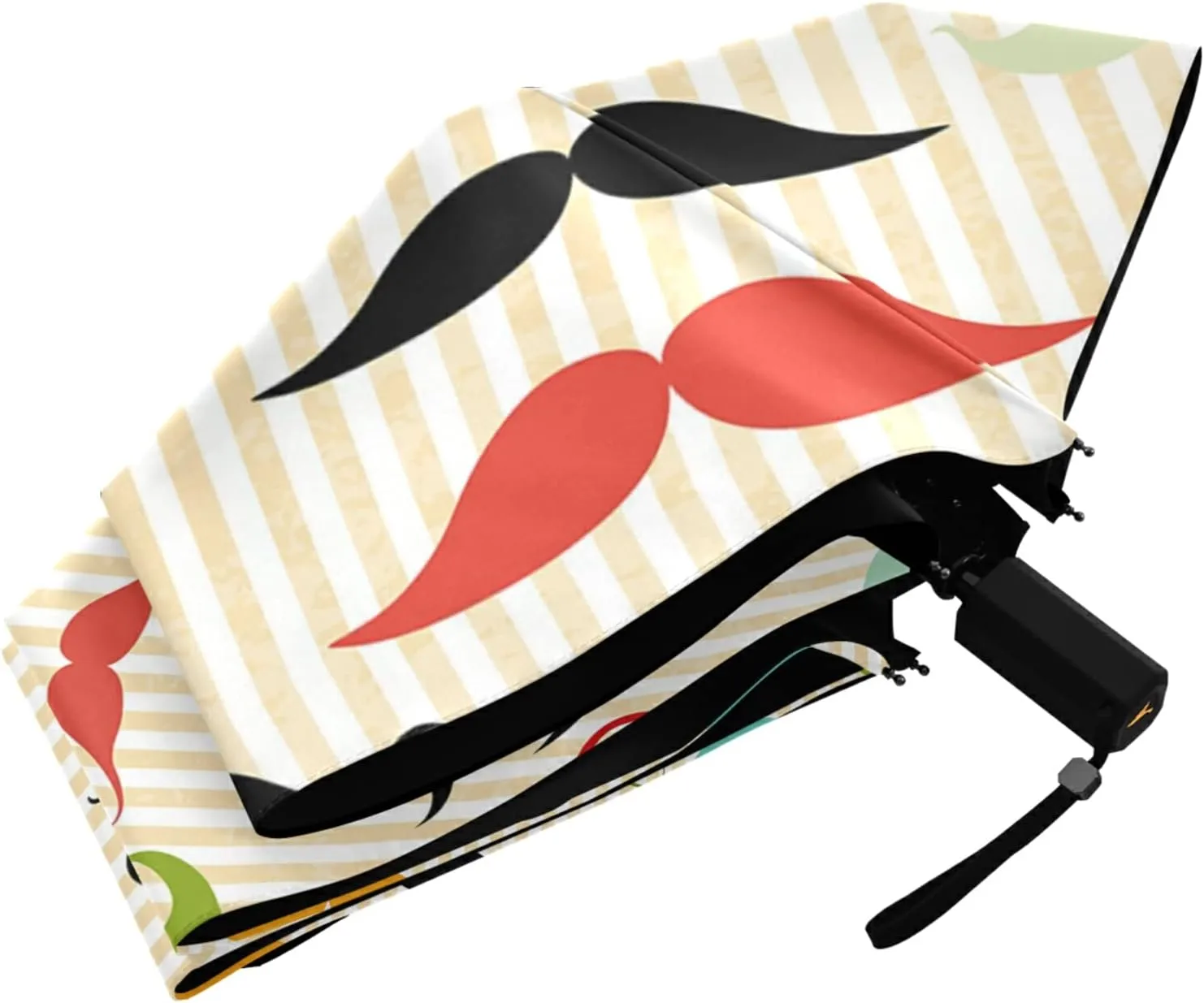Oyihfvs Parasol Folding Umbrella, Reinforced Windproof Waterproof, Portable Compact Anti-UV Sun Rain Protection for Travel Outdoor