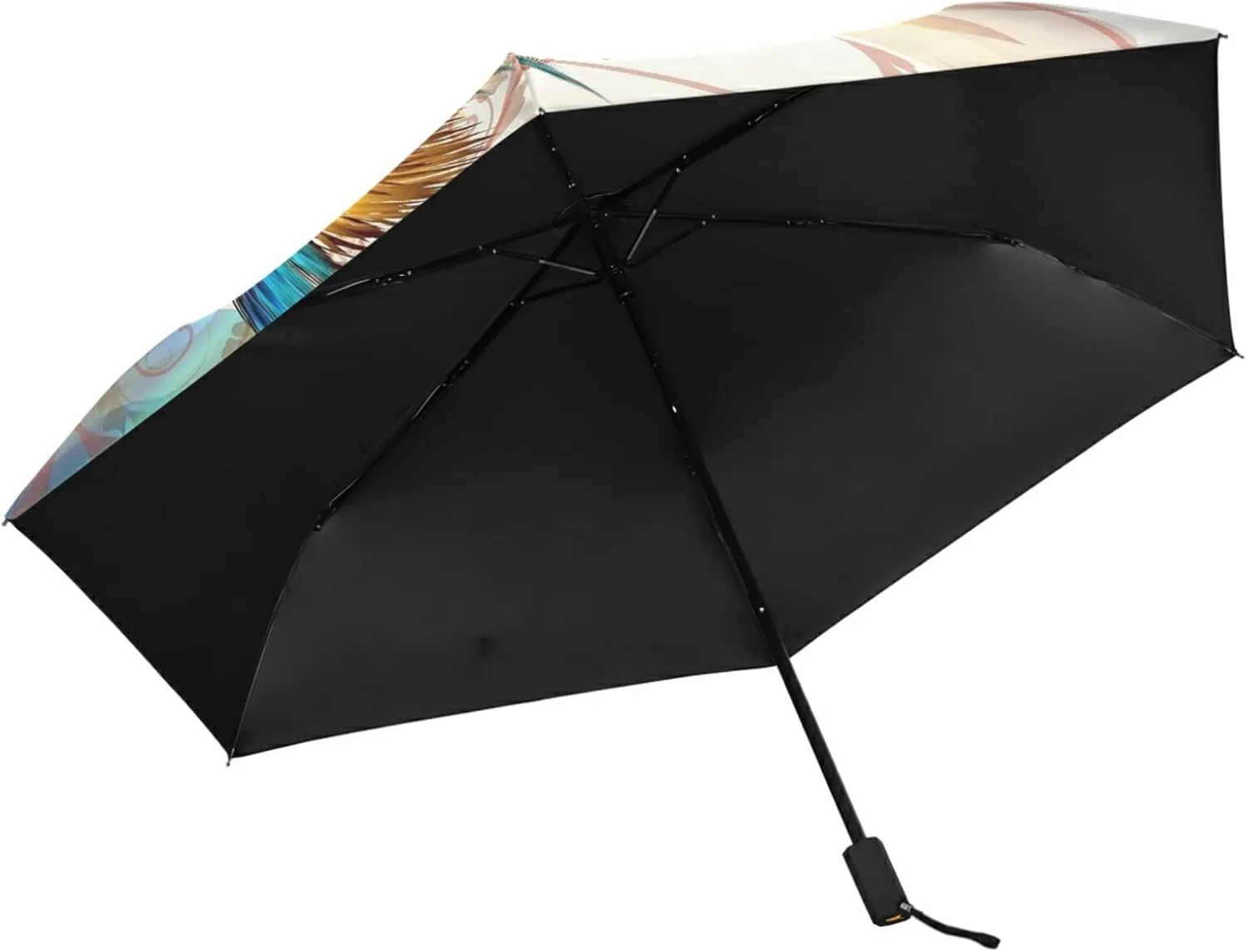 Oyihfvs Parasol Folding Umbrella, Reinforced Windproof Waterproof, Portable Compact Anti-UV Sun Rain Protection for Travel Outdoor