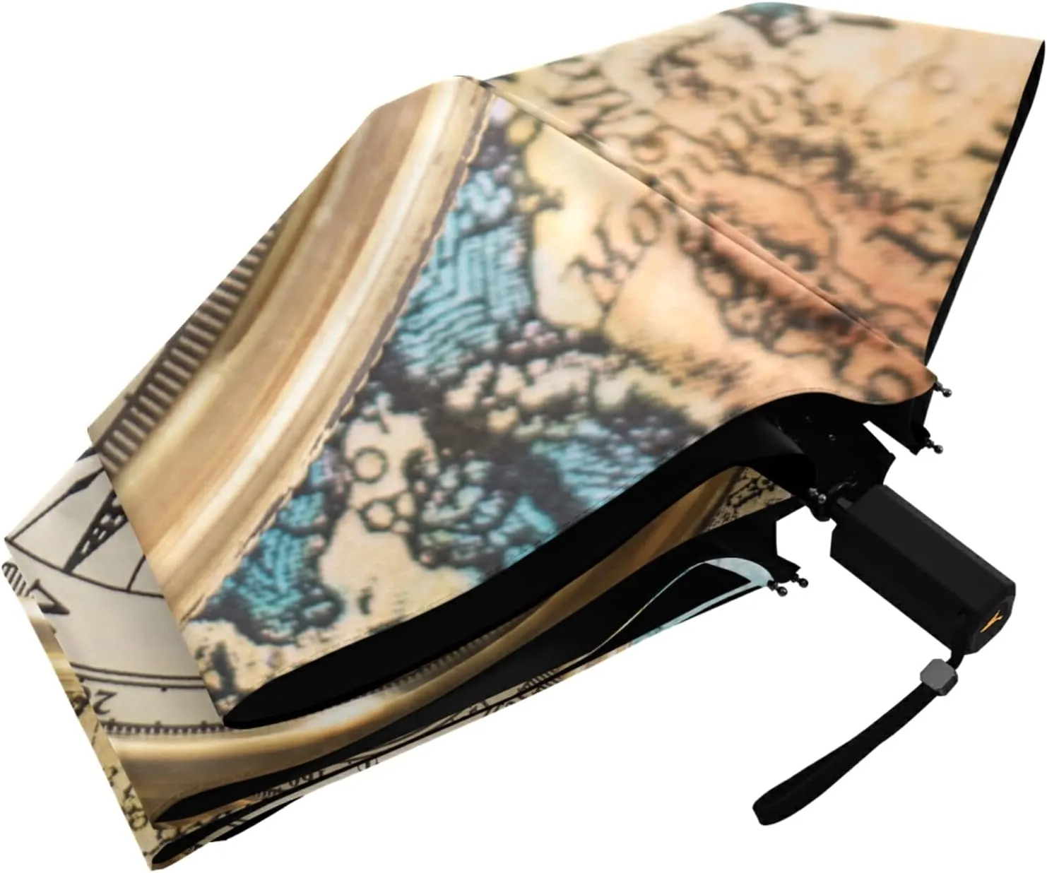 Oyihfvs Parasol Folding Umbrella, Reinforced Windproof Waterproof, Portable Compact Anti-UV Sun Rain Protection for Travel Outdoor