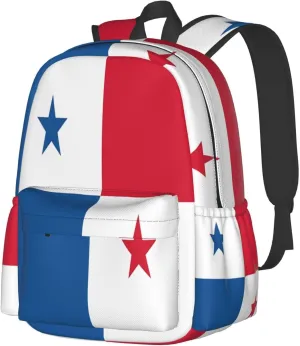 Panama Flag Laptop Backpack Work Travel Backpacks Business Rucksack Casual Outdoor Daypack with Adjustable Strap Bags for Sports Office Gym Hiking