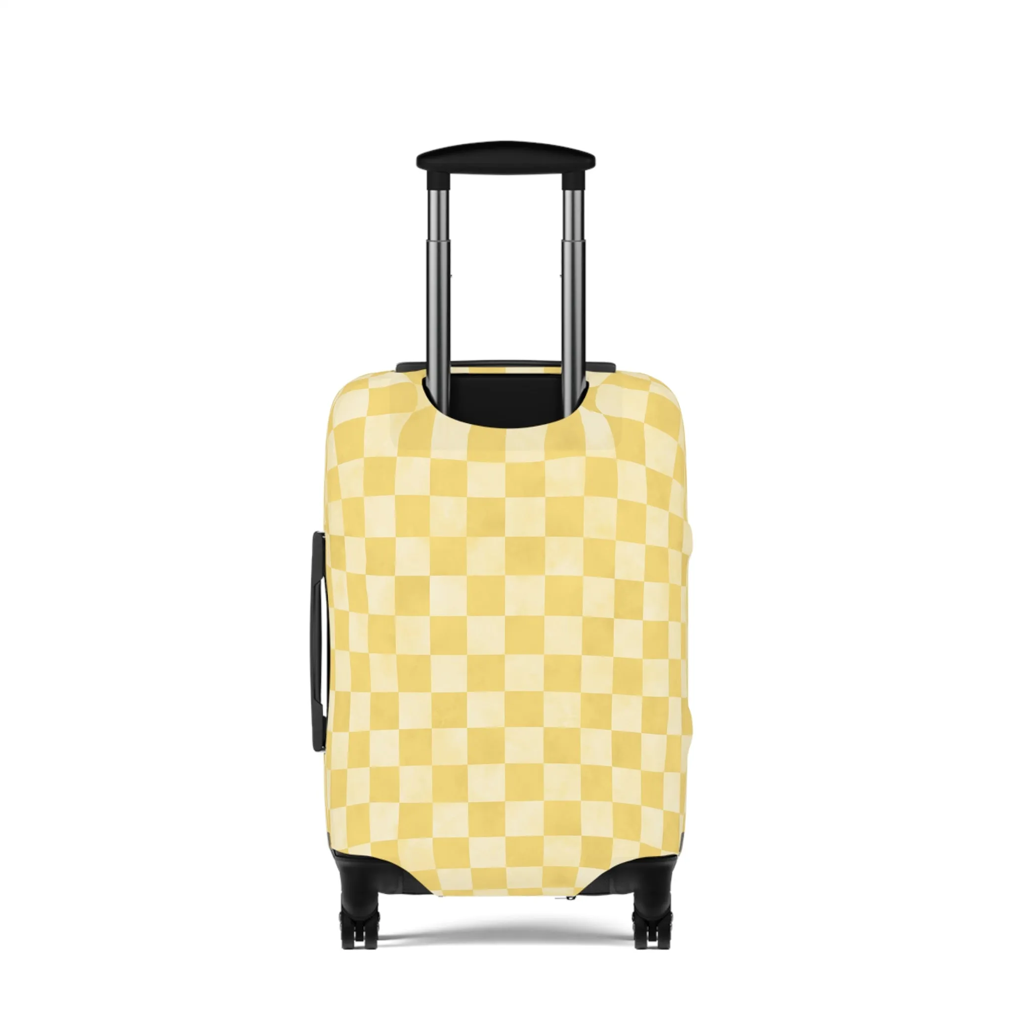 Pastel Checkers Luggage Cover - Checkers Suitcase Cover