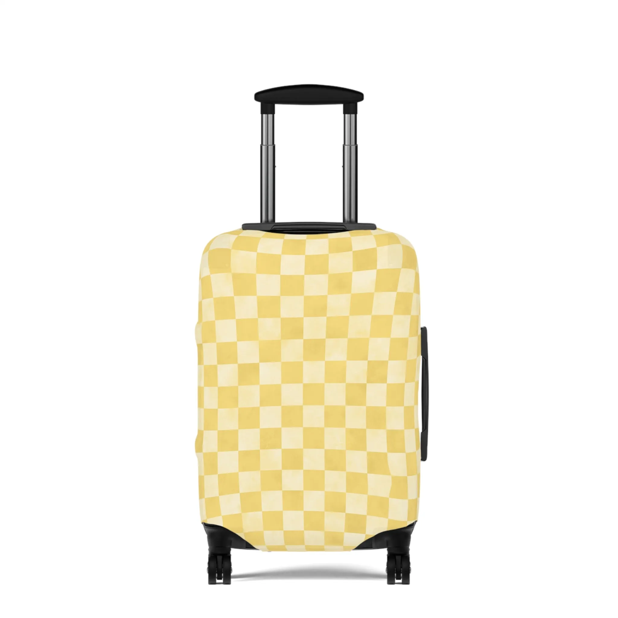 Pastel Checkers Luggage Cover - Checkers Suitcase Cover