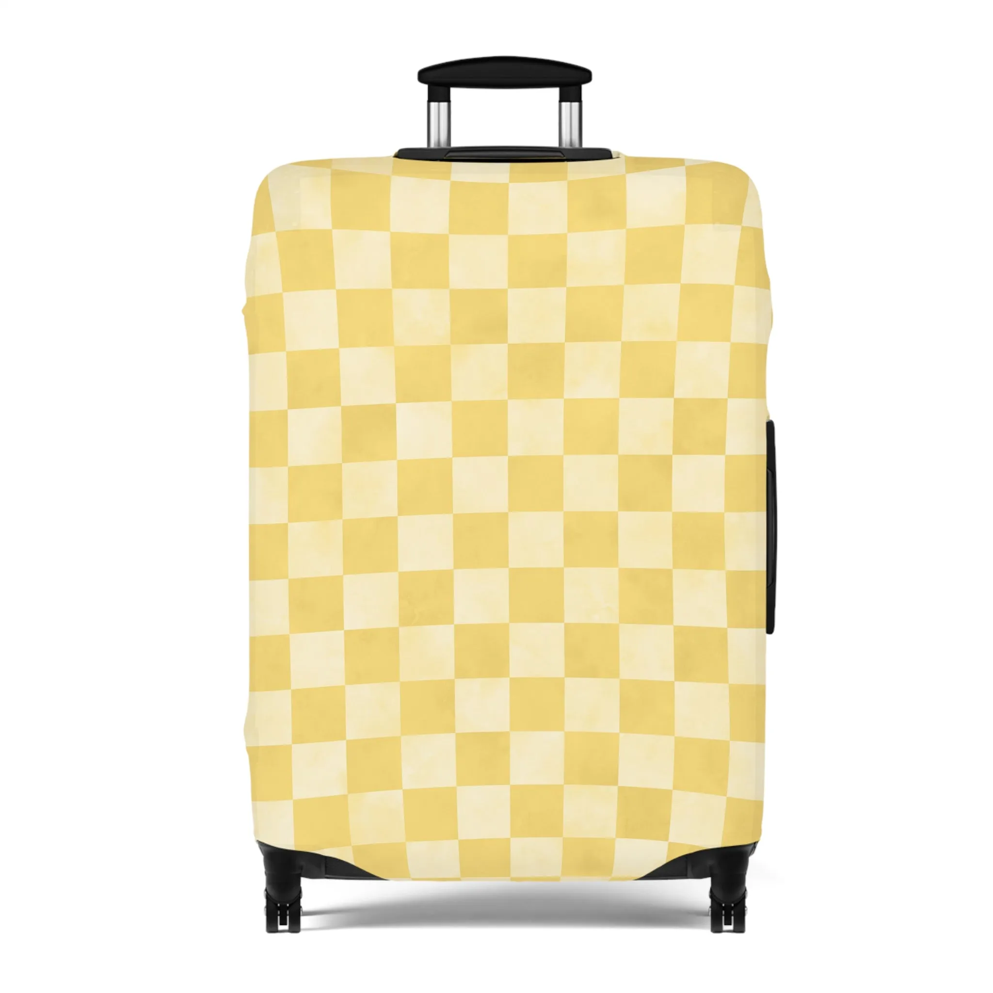 Pastel Checkers Luggage Cover - Checkers Suitcase Cover