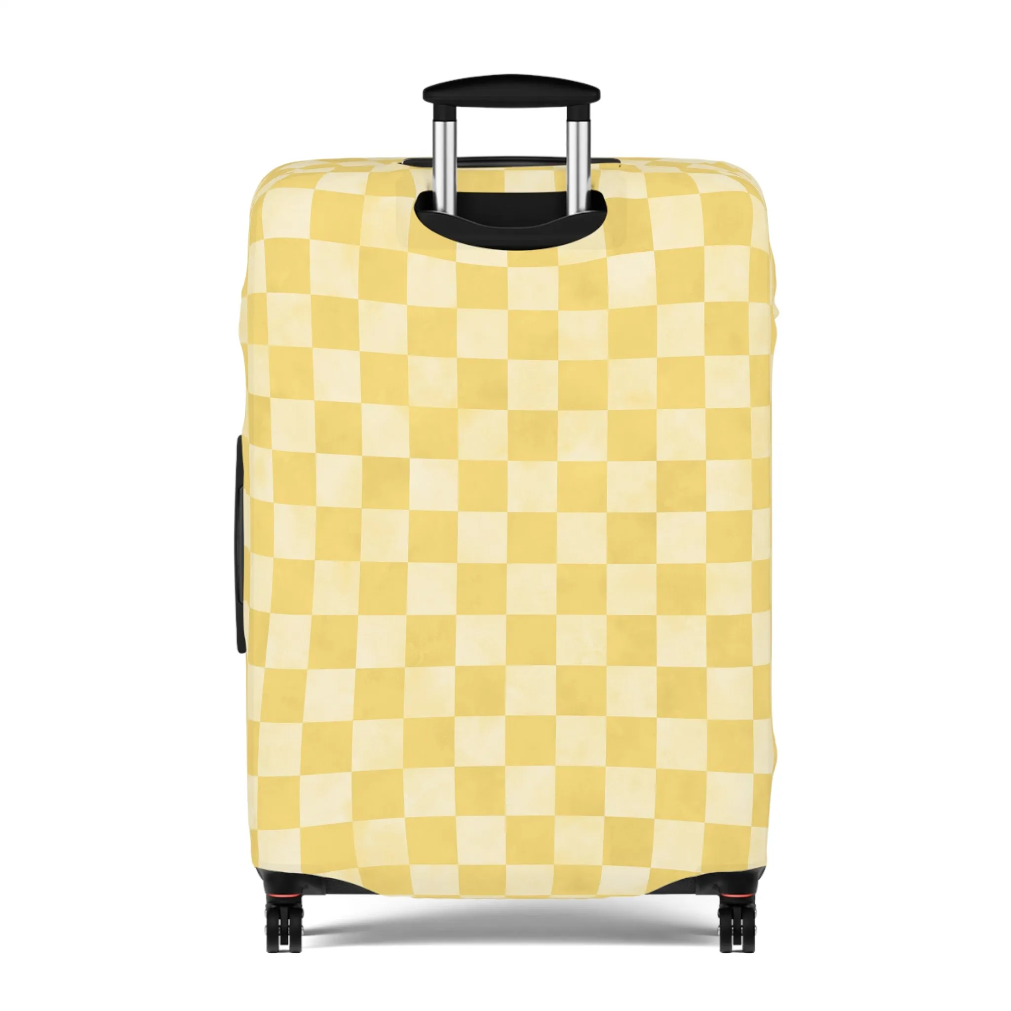 Pastel Checkers Luggage Cover - Checkers Suitcase Cover