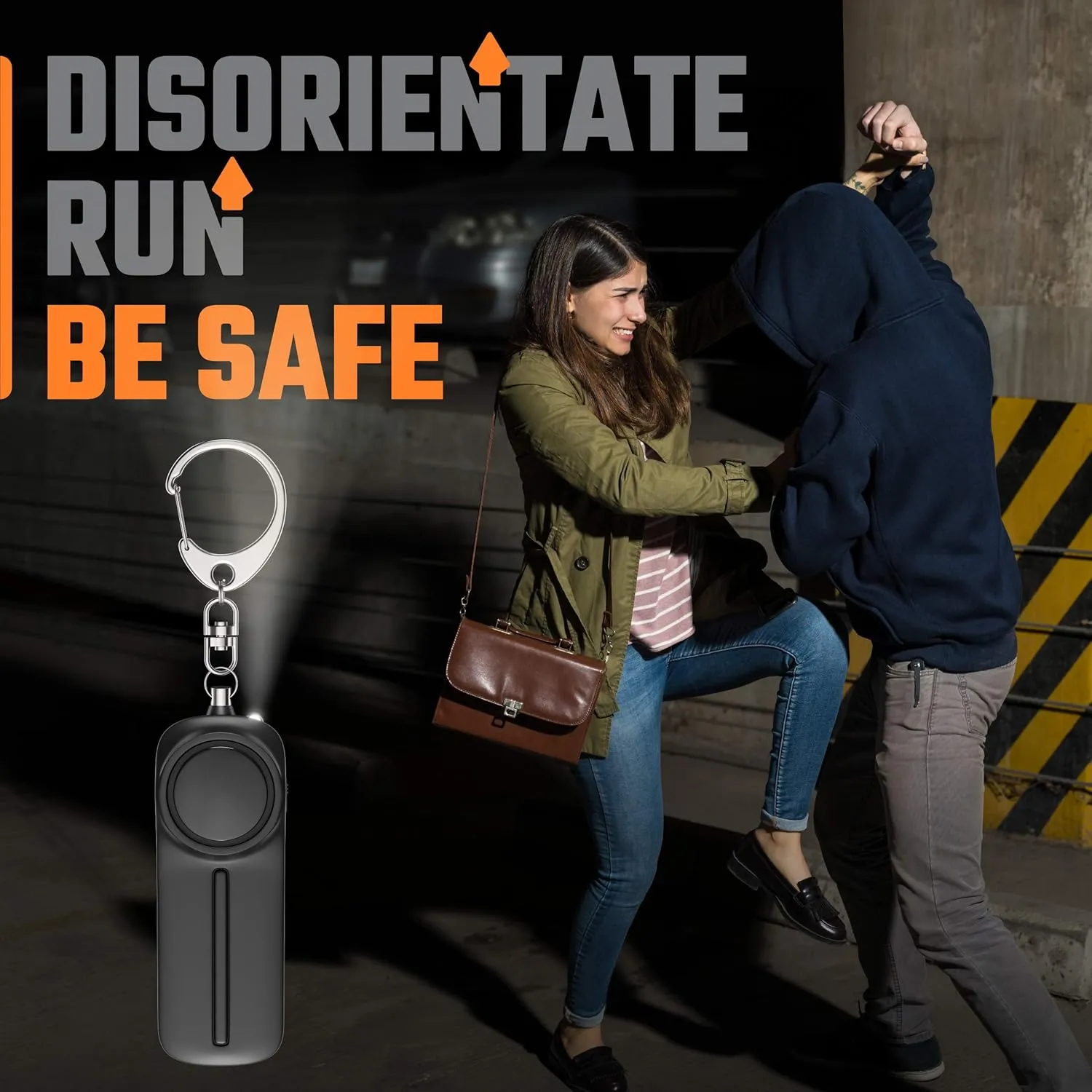Personal Safety Alarm Keychain for Women – 2 Pack Loud Self Defense Siren Key Chain with Light – Protection Panic Emergency 130 dB Alert Device by WETEN