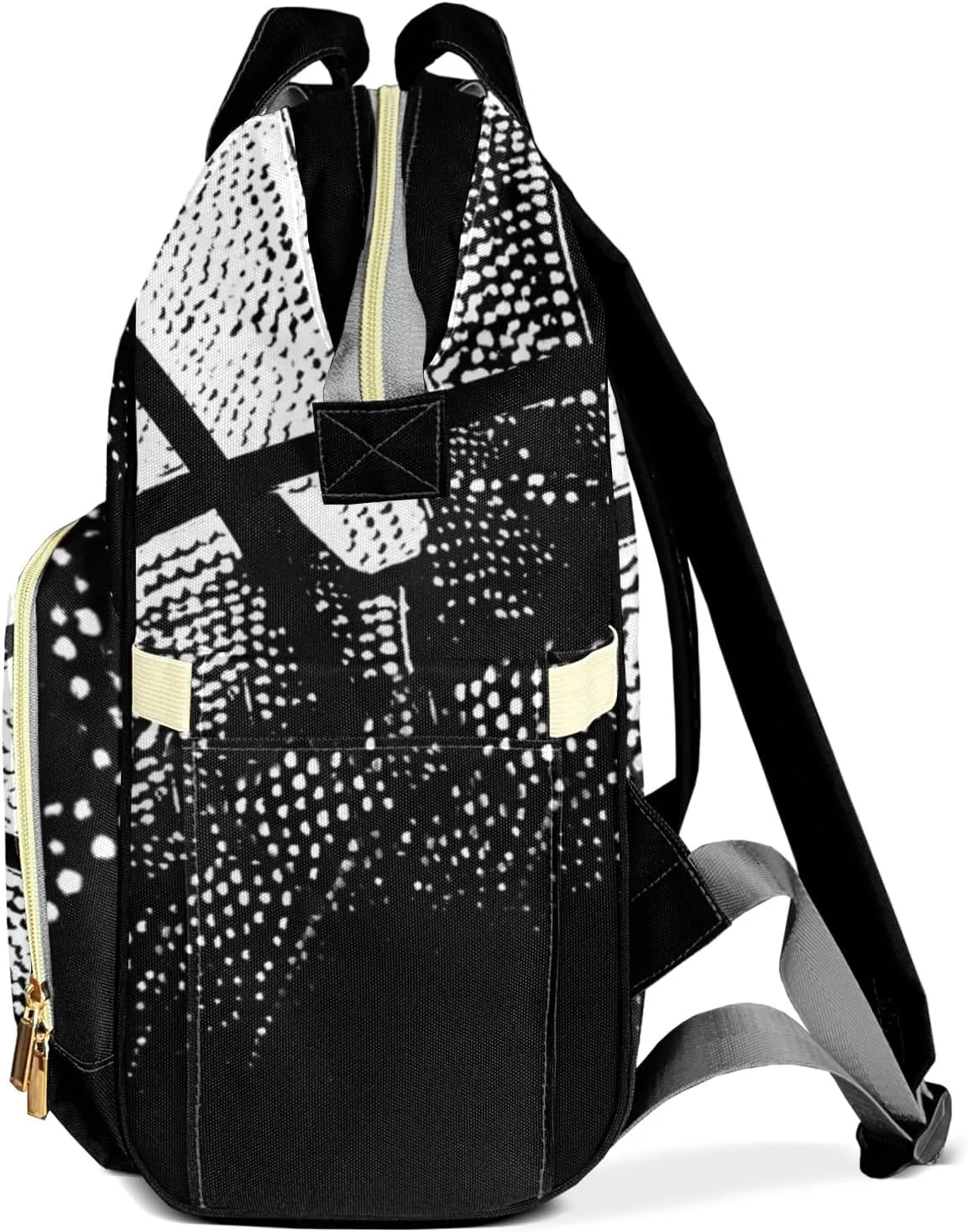 Personalized Basketball Print Tote Bag Backpacks Custom with Text Mommy Bag Gift for Mom Dad