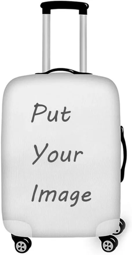Personalized Luggage Cover Spandex Suitcase Protector Washable Travel Baggage Covers