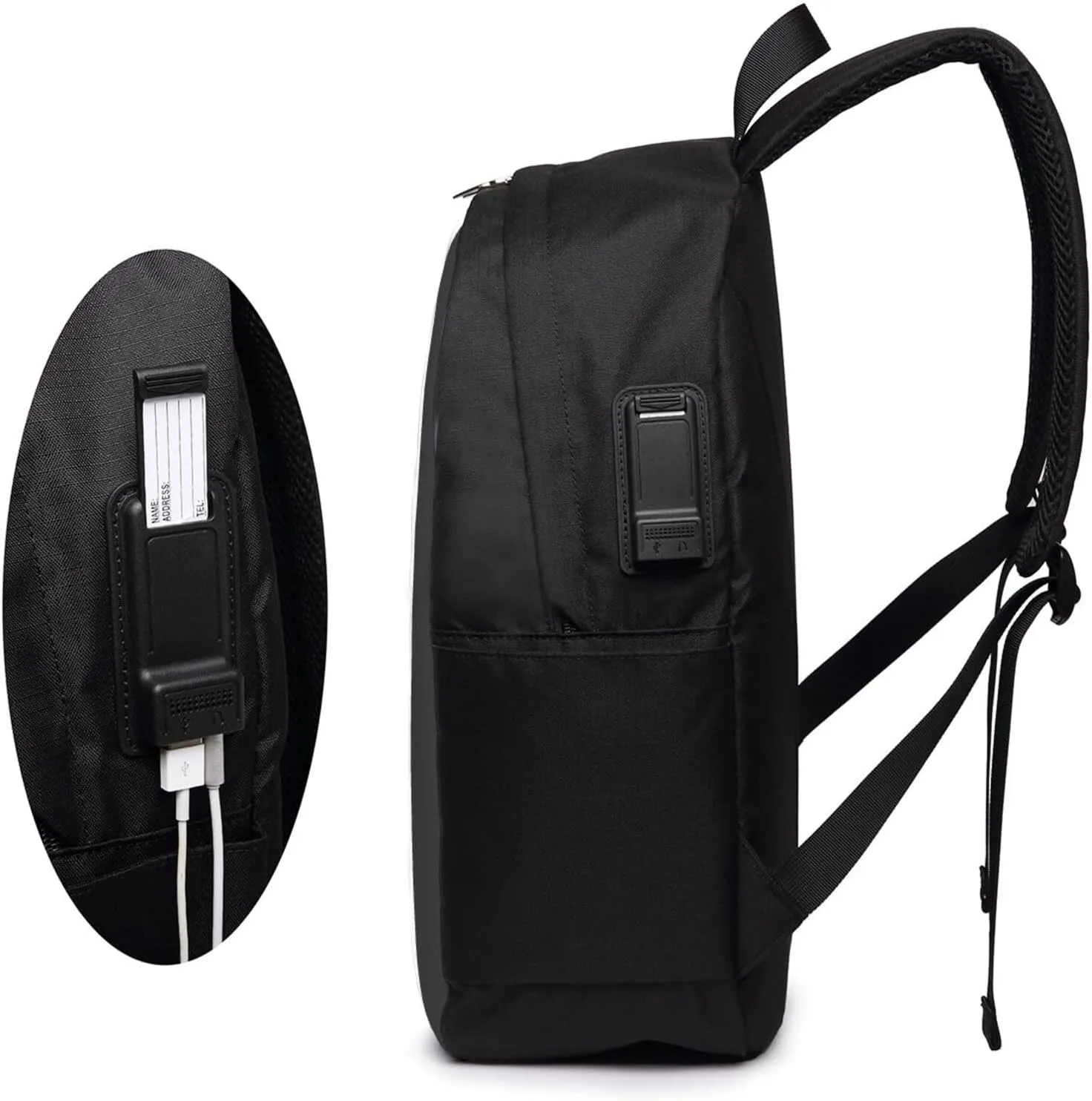 Peruvian Peru Map Flag Laptop Backpacks Travel Backpack Casual Business Daypack Sport Rucksack Computer Bag Fits up to 17 Inch Notebook with USB Port