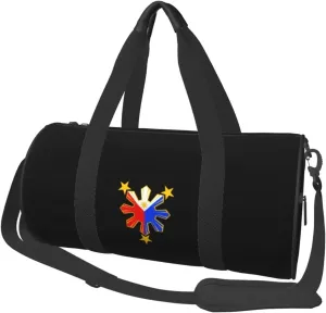 Philippines Pride Star Flag Travel Luggage Duffel Bag Sports Rolling Foldable Duffel Bag
