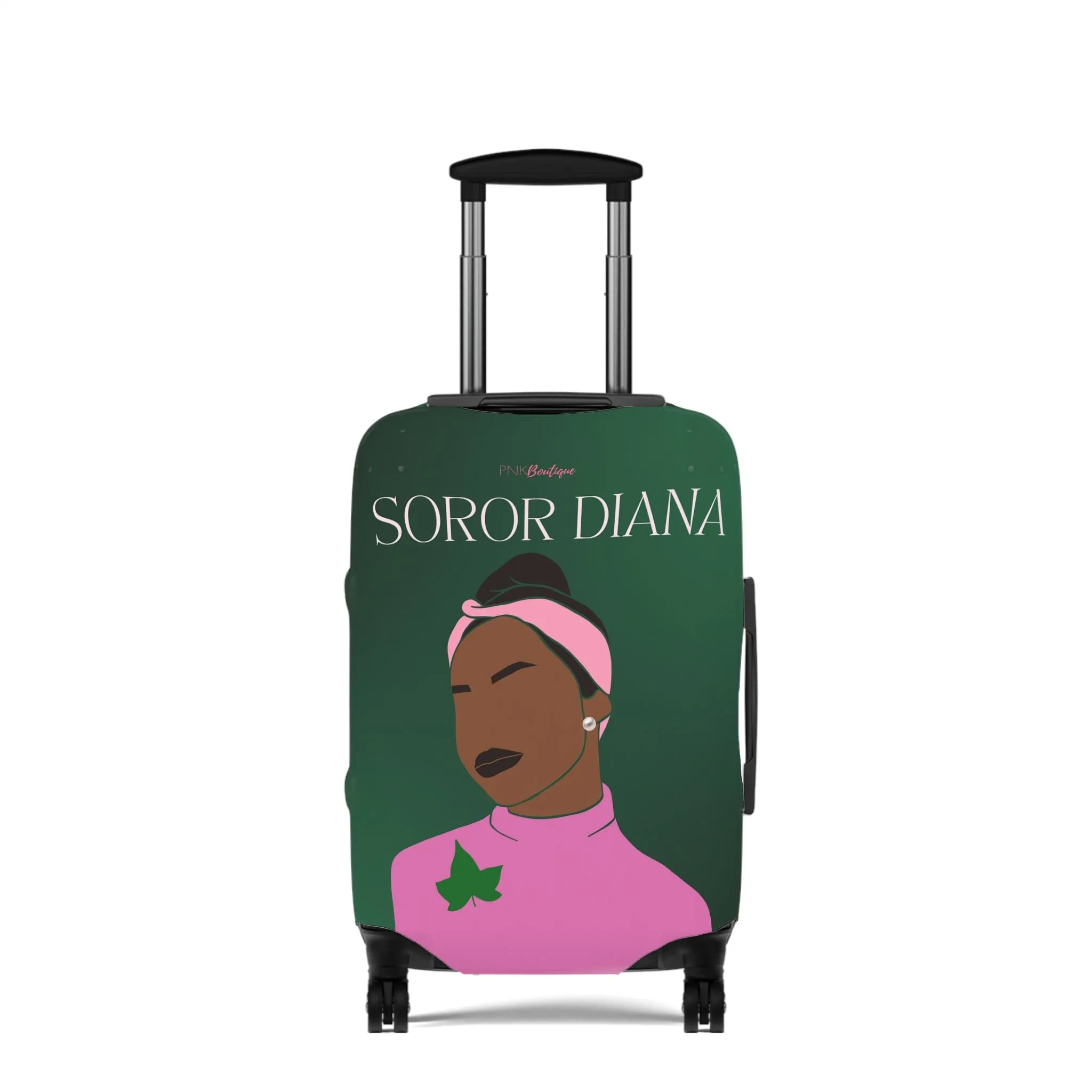 Pink and Green Affair Luggage Cover
