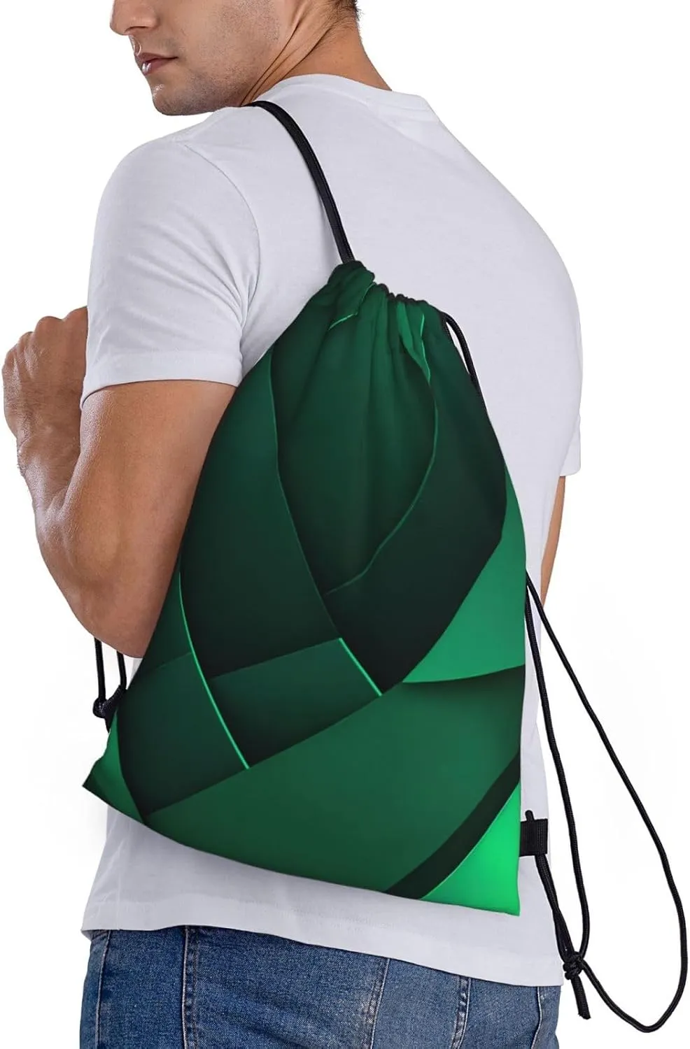 Poppy Flowers Print Drawstring Backpacks,Drawstring Bags,String Bags Gym Shopping Yoga Sport Beach For Men Women