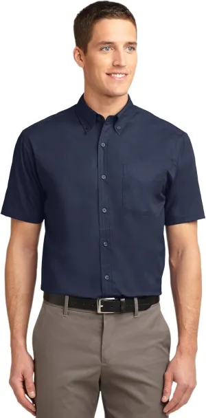 Port Authority Men's Tall Short Sleeve Easy Care Button-Down Shirt