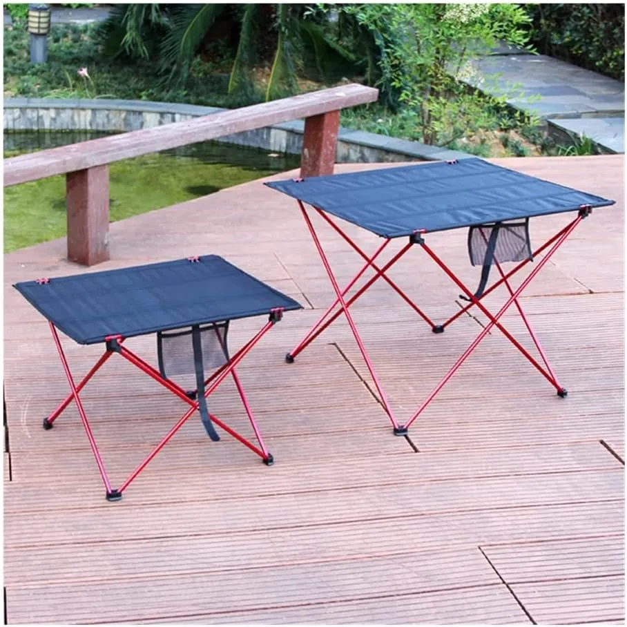 Portable Folding Table，Camping Table Portable Outdoor Folding Camping Table 6061 Alumialloy Ultralight Collapsible Picnic Desk Foldable and Lightweight Camping Table/s Red/56X43X38Cm