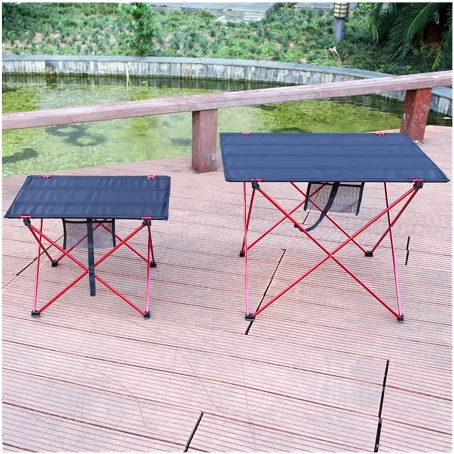 Portable Folding Table，Camping Table Portable Outdoor Folding Camping Table 6061 Alumialloy Ultralight Collapsible Picnic Desk Foldable and Lightweight Camping Table/s Red/56X43X38Cm