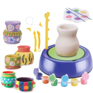 Pottery Wheel for Kids, Toddler Arts & Crafts for Kids Ages 8-12, Pottery Kit & Tools for Beginners, Starter Clay Sculpting Tools Set with Carving Painting DIY Clay Maker Toys for Boy Girls Gifts