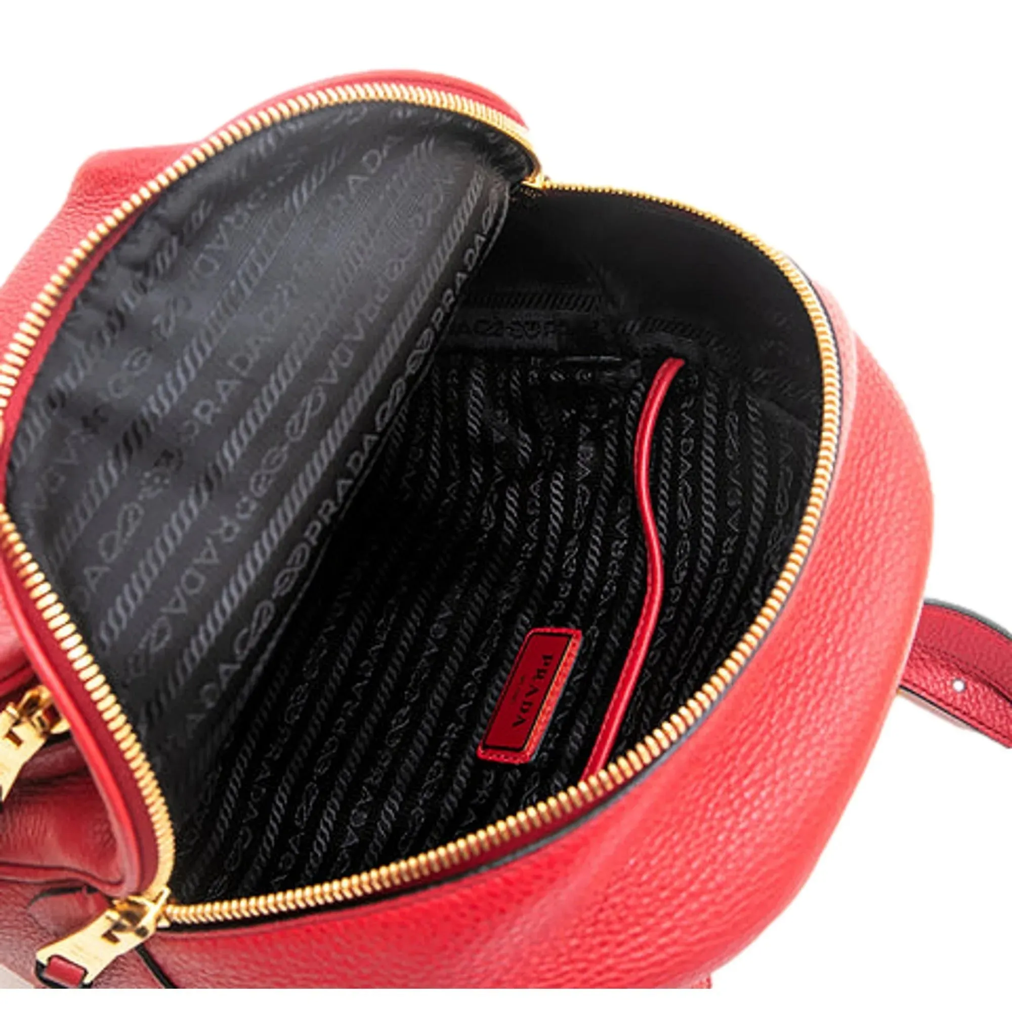 Prada Convertible Front Pocket Backpack Vitello Daino Small