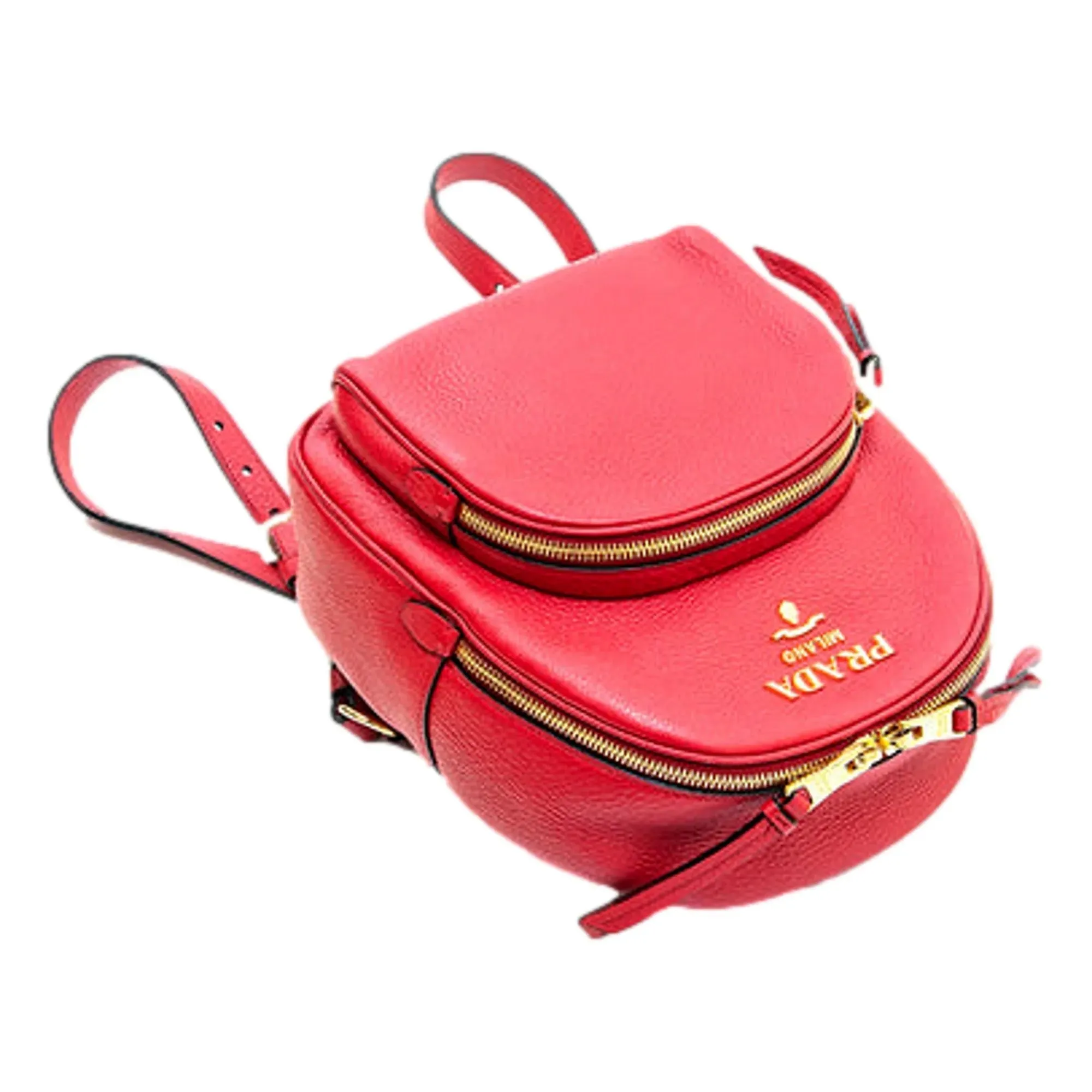 Prada Convertible Front Pocket Backpack Vitello Daino Small