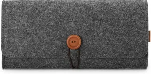 ProCase Carrying Case for Nintendo Switch Lite, Portable Travel Carrying Bag Ultra Slim Professional Protective Felt Pouch for Nintendo Switch Lite 2019 with 5 Game Cartridges Holders -Black