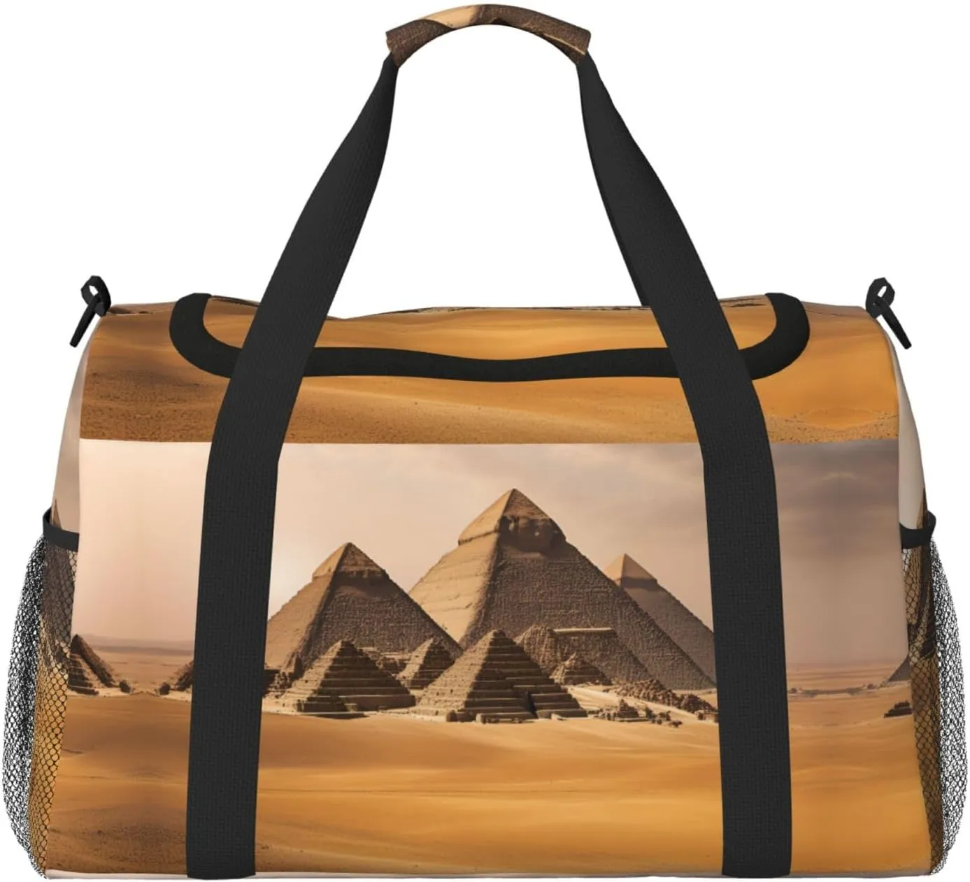 Pyramids Of Egypt Foldable Travel Duffel Bag Tote Carry On Luggage Bag For Weekend Getaways, For Spontaneous Trips